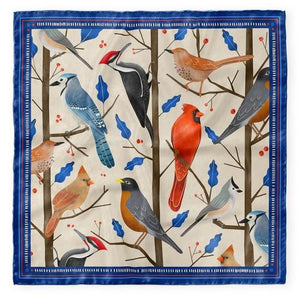 Song Bird Silk Scarf (Small)