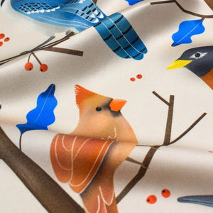 Song Bird Silk Scarf (Small)